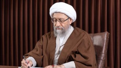 Photo of پیام تبریک آیت الله آملی لاریجانی به شیخ نعیم قاسم