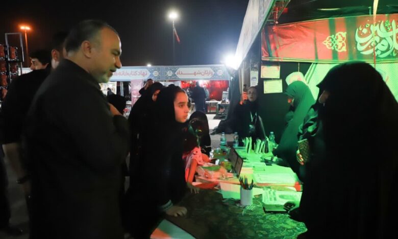 بازدید رئیس ستاد اربعین حسینی مناطق آزاد از موکب فرهنگ و هنر و بیمارستان شهید سلیمانی در شلمچه