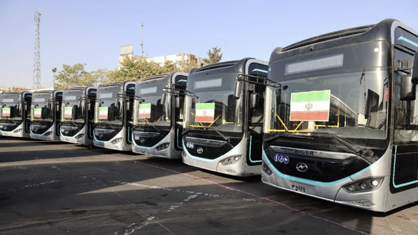 ۲۰۱ دستگاه اتوبوس برقی امروز وارد تهران شد