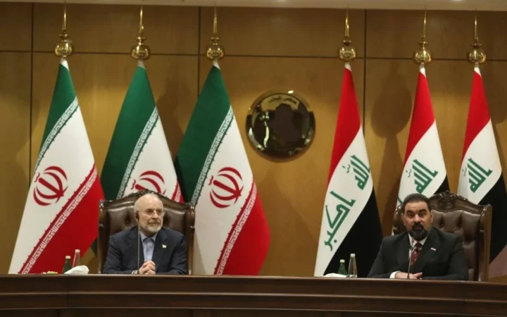 دیدار دکتر قالیباف و هیأت پارلمانی ایران با رئیس و نمایندگان مجلس عراق