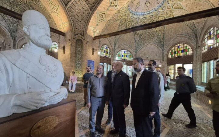 حضور دکتر علی اکبر صالحی رییس بنیاد ایران شناسی کشور در مراسم گرامیداشت ثبت جهانی الموت و روز قزوین