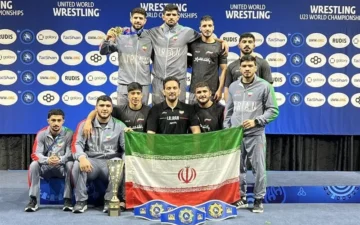 قهرمانی تیم کشتی آزاد امید ایران در جهان با ۹ مدال